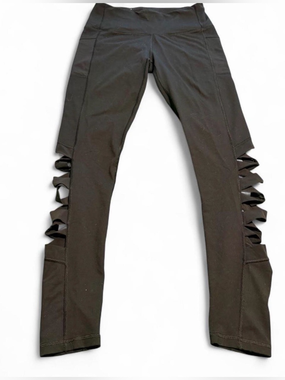 Victoria's Secret black leggings with cut out side panels